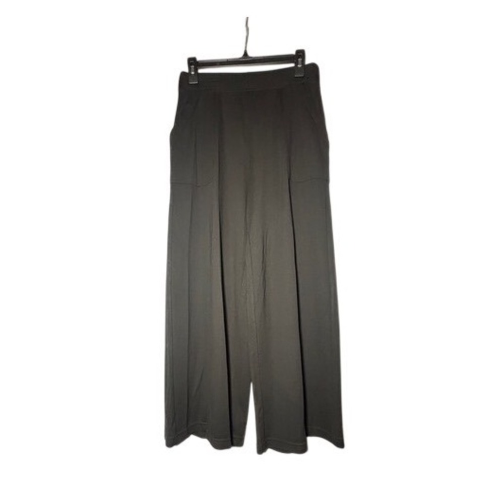 Max Studio Black Wide‎ Leg Cropped Pants - Medium